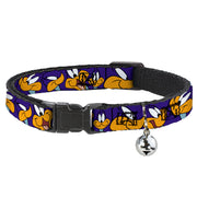 Breakaway Cat Collar with Bell - Road Runner Expressions Royal Cat Collars Breakaway Side Release Looney Tunes