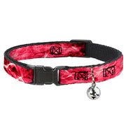 Cat Collar Breakaway - Mossy Oak Elements Anemone Agua Camo Pink Cat Collars Breakaway Side Release Mossy Oak