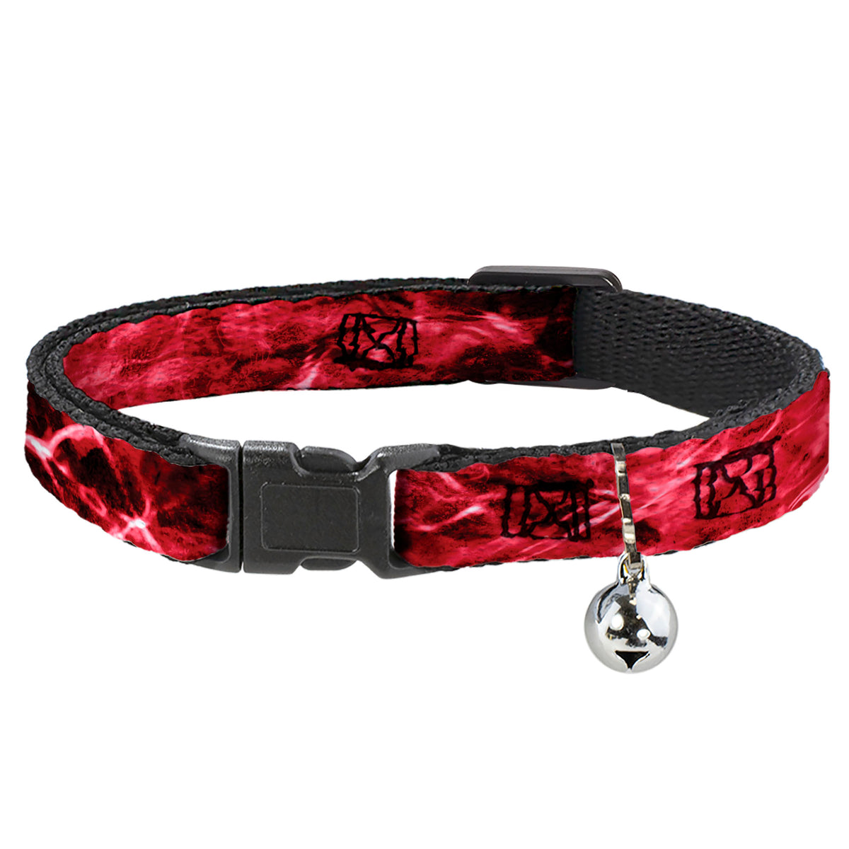 Cat Collar Breakaway - Mossy Oak Elements Crimson Agua Camo Red Cat Collars Breakaway Side Release Mossy Oak