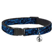 Cat Collar Breakaway - Mossy Oak Elements Marlin Agua Camo Blue Cat Collars Breakaway Side Release Mossy Oak