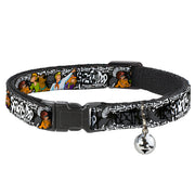 Cat Collar Breakaway - SCOOBY DOO Group Pose Bones Cat Collars Breakaway Side Release Scooby Doo