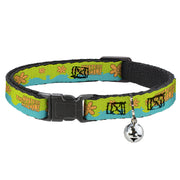 Cat Collar Breakaway - Scooby Doo THE MYSTERY MACHINE Paint Job Green Aqua Orange Cat Collars Breakaway Side Release Scooby Doo