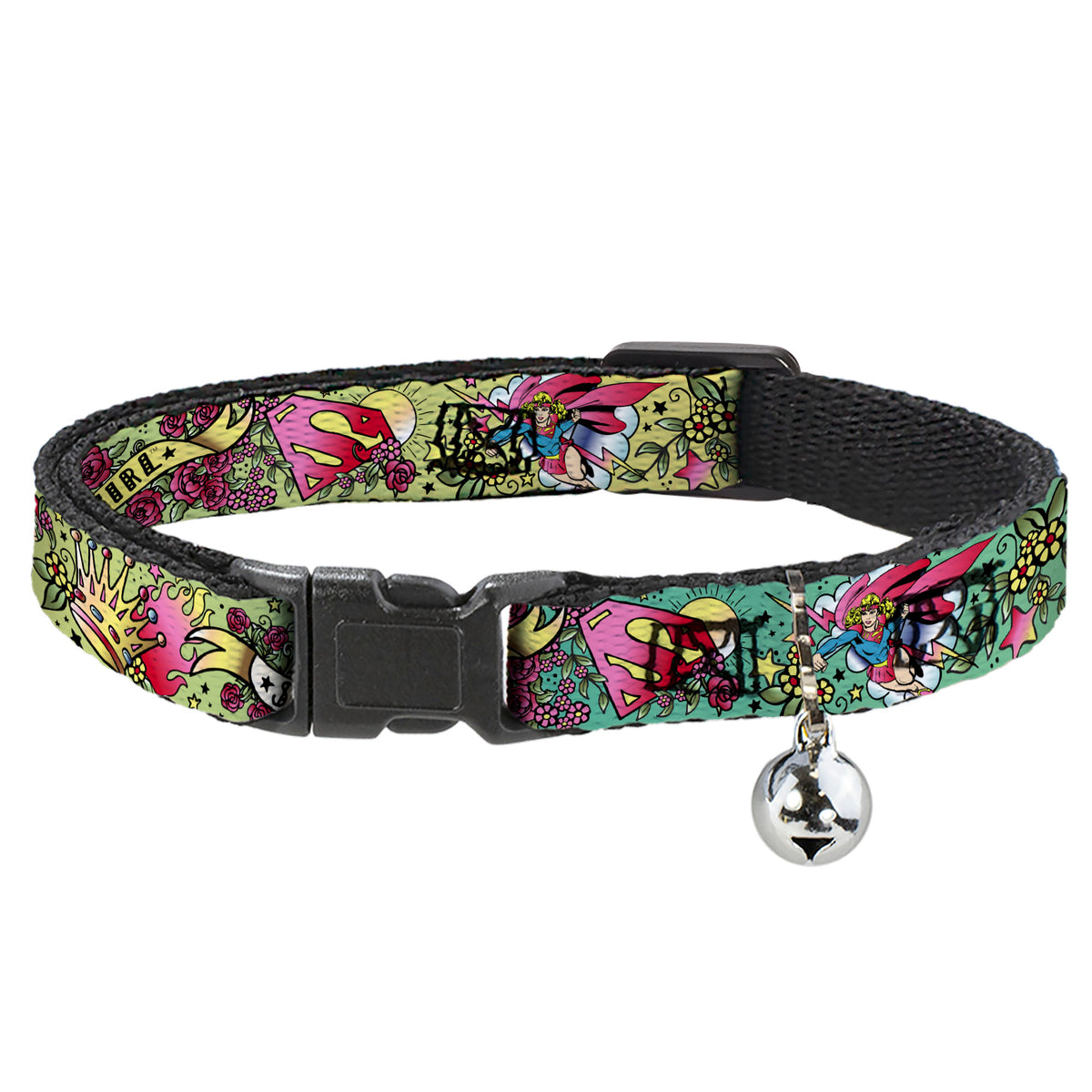 Cat Collar Breakaway - Supergirl Tattoo Scene Cat Collars Breakaway Side Release DC Comics