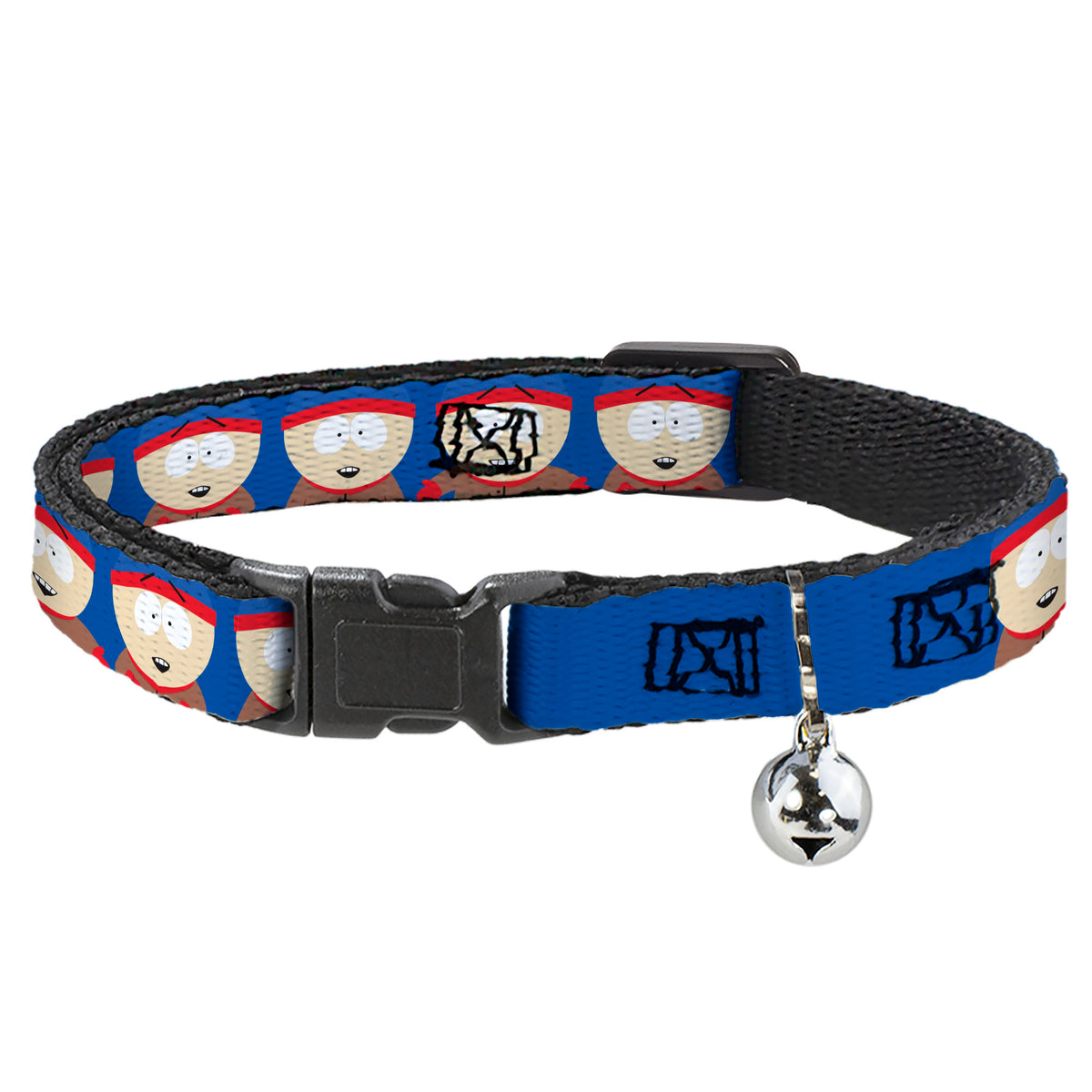 Breakaway Cat Collar with Bell - South Park Stan Expressions Blue Cat Collars Breakaway Side Release South Park