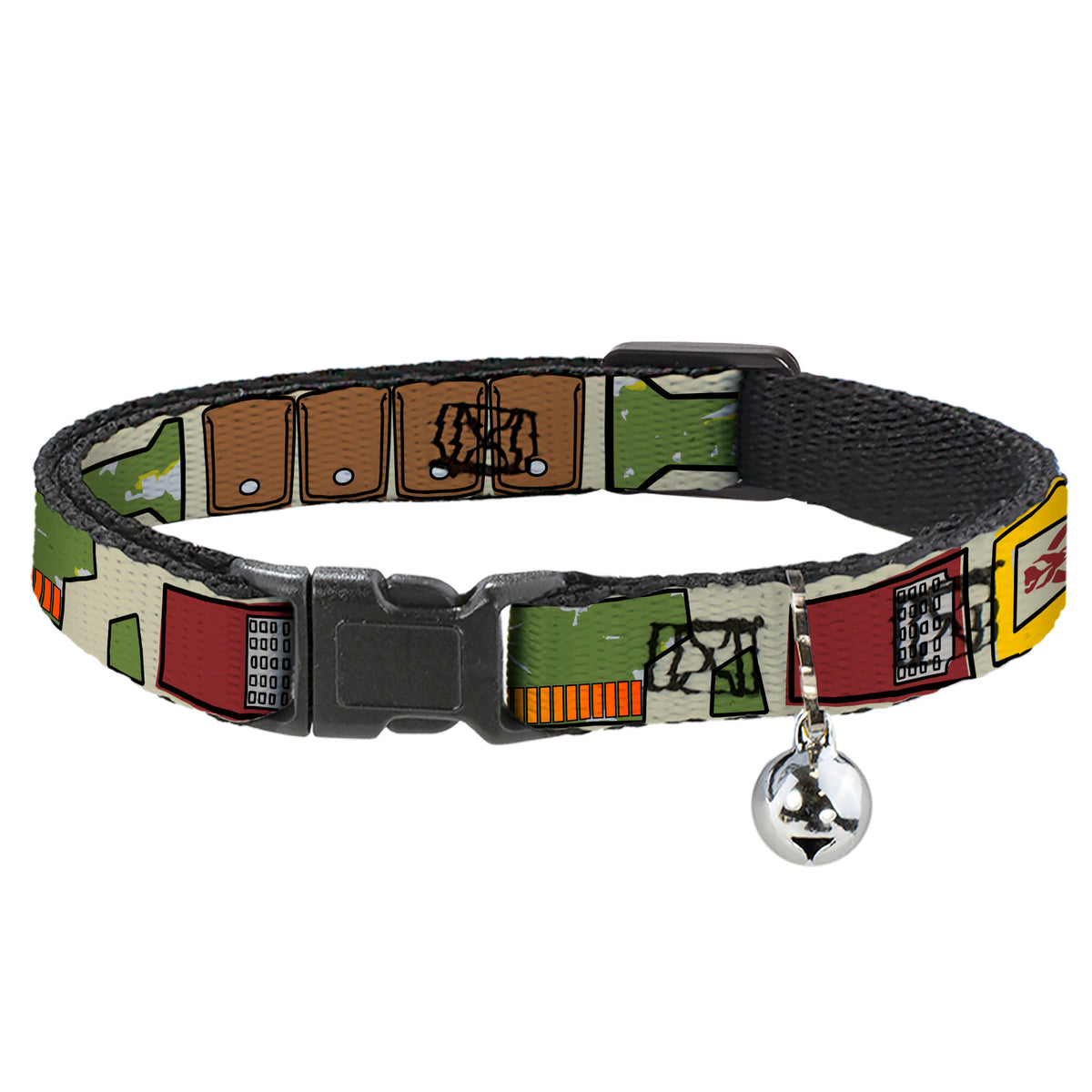 Cat Collar Breakaway - Star Wars Boba Fett Utility Belt Bounding Tan Cat Collars Breakaway Side Release Star Wars