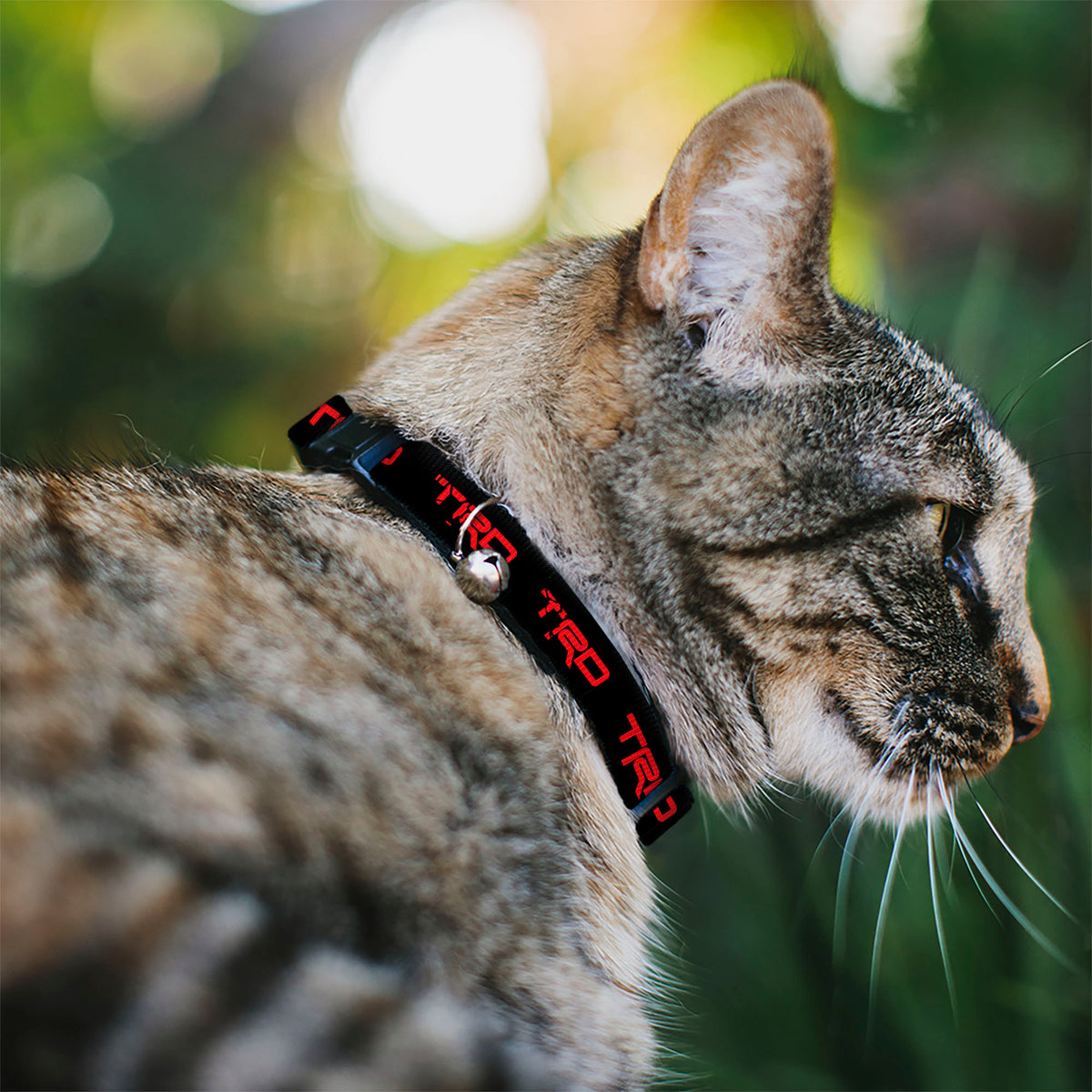 Breakaway Cat Collar with Bell - Toyota Racing Development TRD Logo Black/Red Cat Collars Breakaway Side Release Toyota