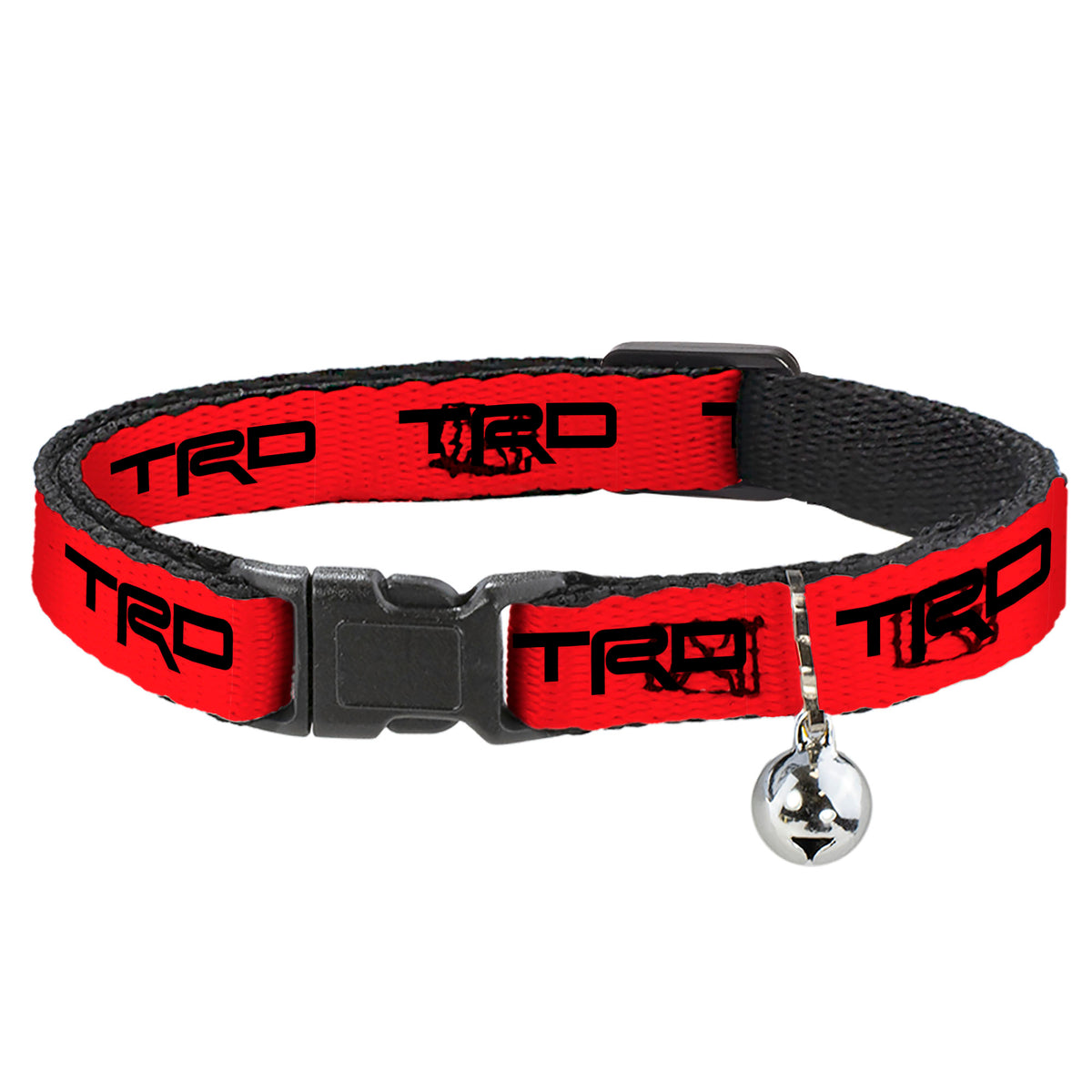 Breakaway Cat Collar with Bell - Toyota Racing Development TRD Logo Red/Black Cat Collars Breakaway Side Release Toyota