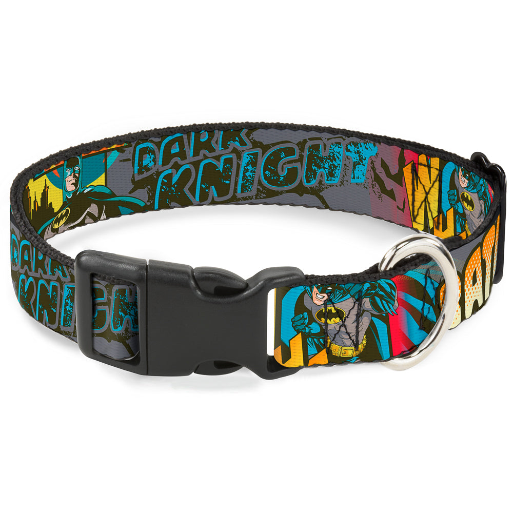 Plastic Clip Collar - Batman Dark Knight Dog Collars Plastic Clip Side Release DC Comics