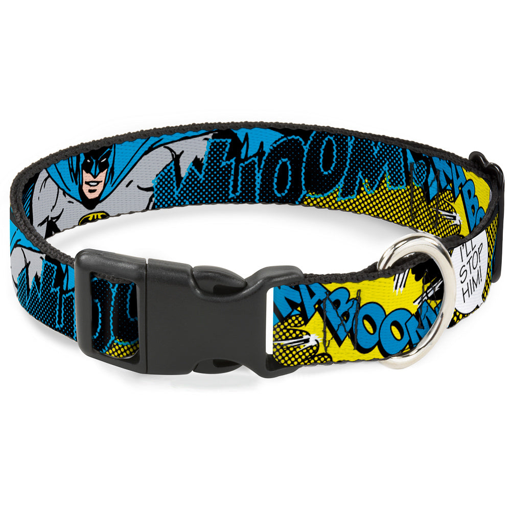 Plastic Clip Collar - Batman Scene1 Dog Collars Plastic Clip Side Release DC Comics