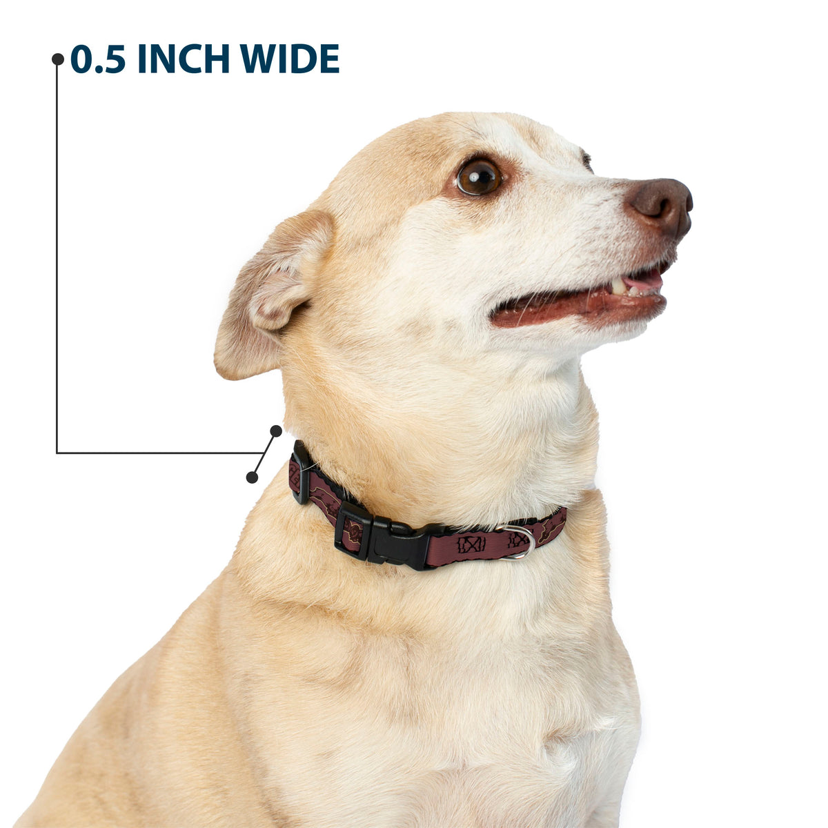 Plastic Clip Collar - Dodge Americana RAM CHARGER Browns Dog Collars Plastic Clip Side Release Ram