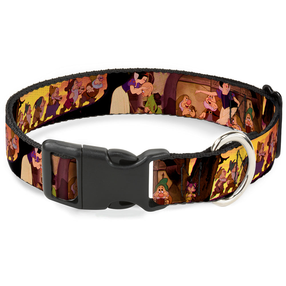Plastic Clip Collar - Snow White & the Seven Dwarfs Scenes Dog Collars Plastic Clip Side Release Disney