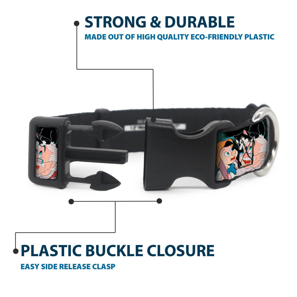 Plastic Clip Collar - PINOCCHIO/Jiminy Cricket Workshop Tools Dog Collars Plastic Clip Side Release Disney