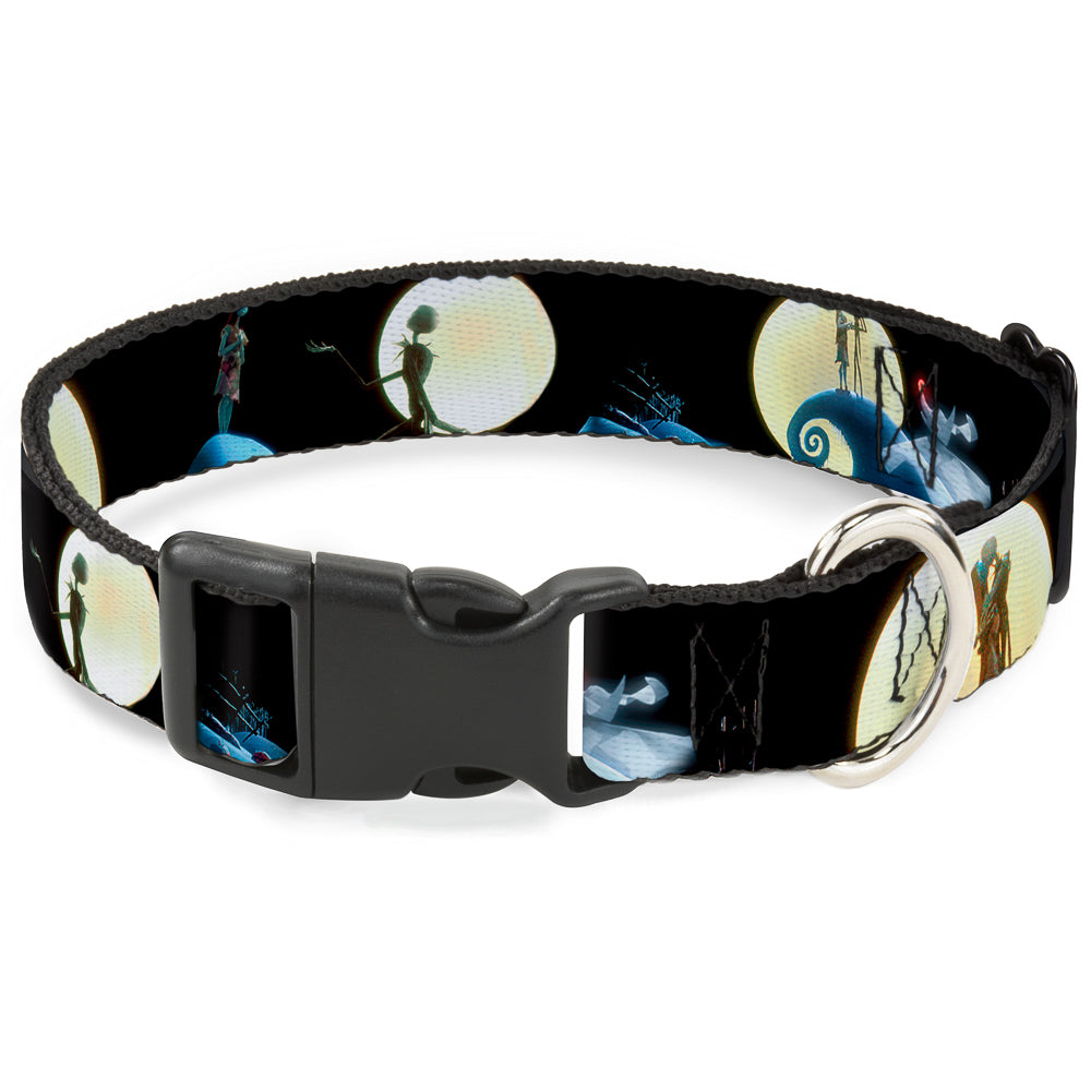 Plastic Clip Collar - NBC Jack & Sally Moon Scenes Dog Collars Plastic Clip Side Release Disney