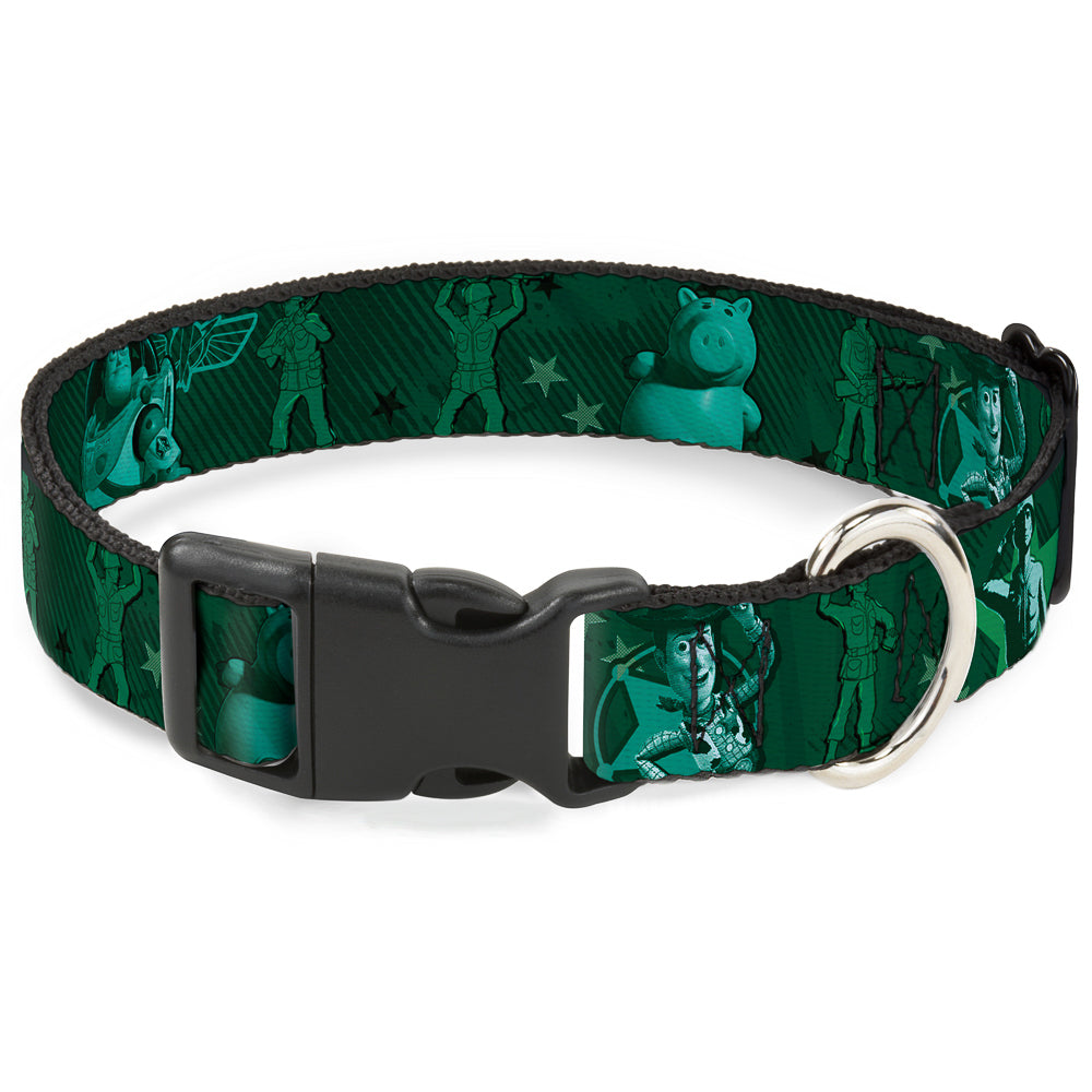 Plastic Clip Collar - Woody & Friends KEEP CALM & REACH FOR THE SKY Blues Dog Collars Plastic Clip Side Release Disney
