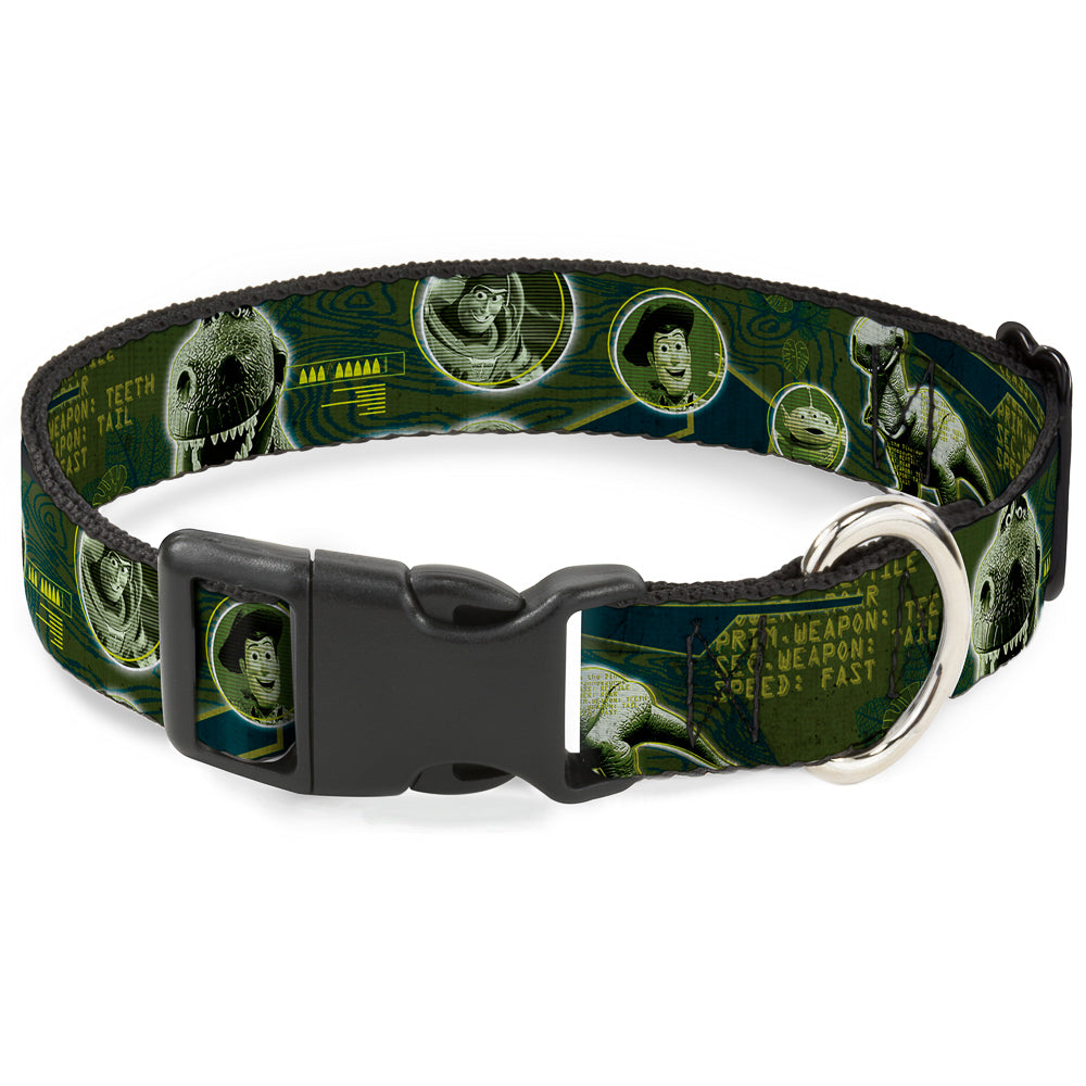 Plastic Clip Collar - Buzz Poses/Stars LIKE A BUZZ Dog Collars Plastic Clip Side Release Disney