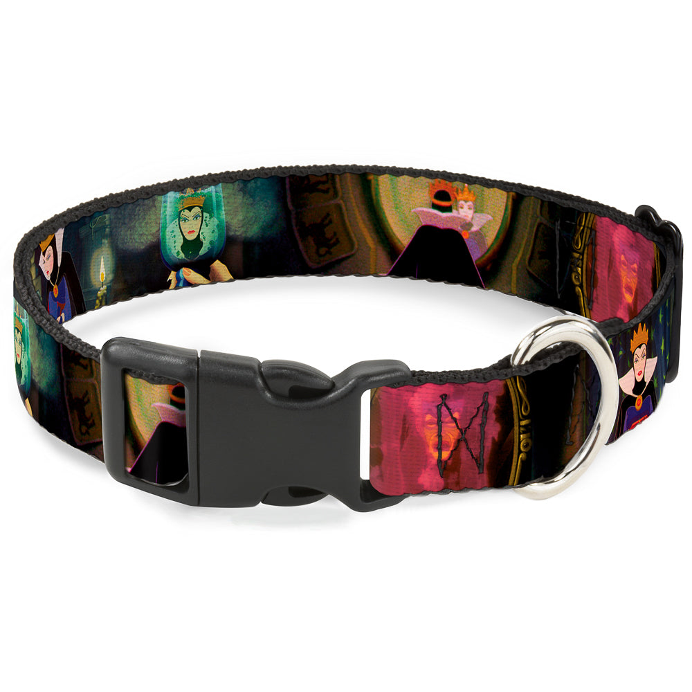 Plastic Clip Collar - Snow White Evil Queen Poses Dog Collars Plastic Clip Side Release Disney
