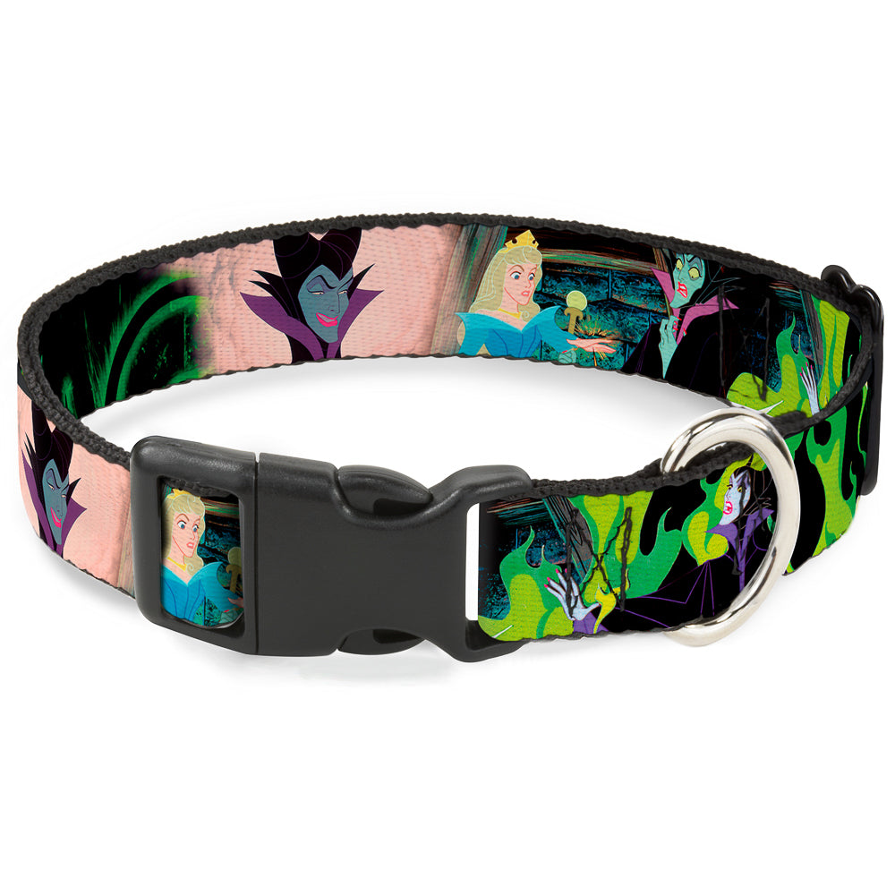 Plastic Clip Collar - Princess Aurora & Maleficent Scenes Dog Collars Plastic Clip Side Release Disney