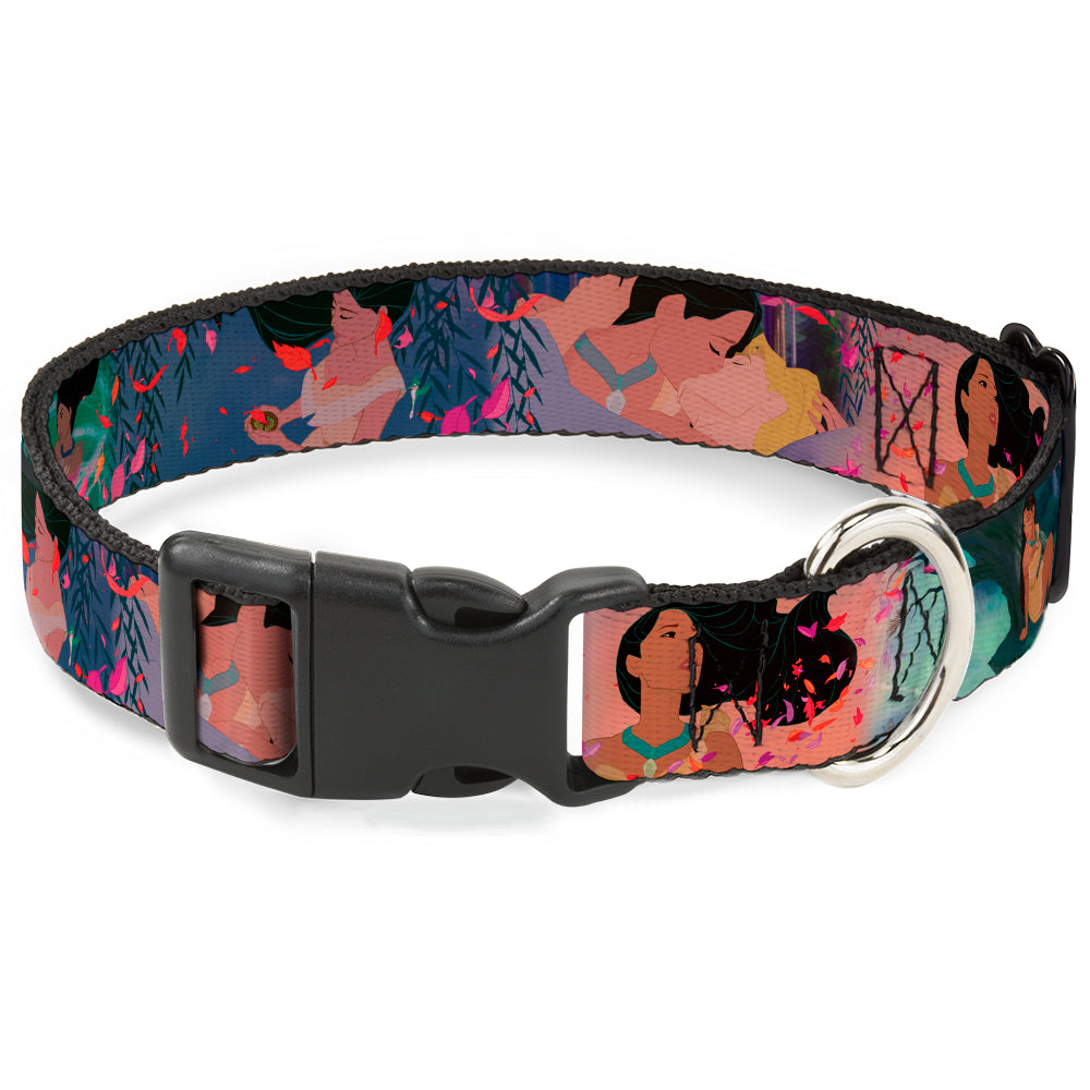 Plastic Clip Collar - Pocahontas & John Smith Scenes Dog Collars Plastic Clip Side Release Disney
