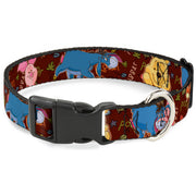 Plastic Clip Collar - Winnie the Pooh Character Poses Dog Collars Plastic Clip Side Release Disney