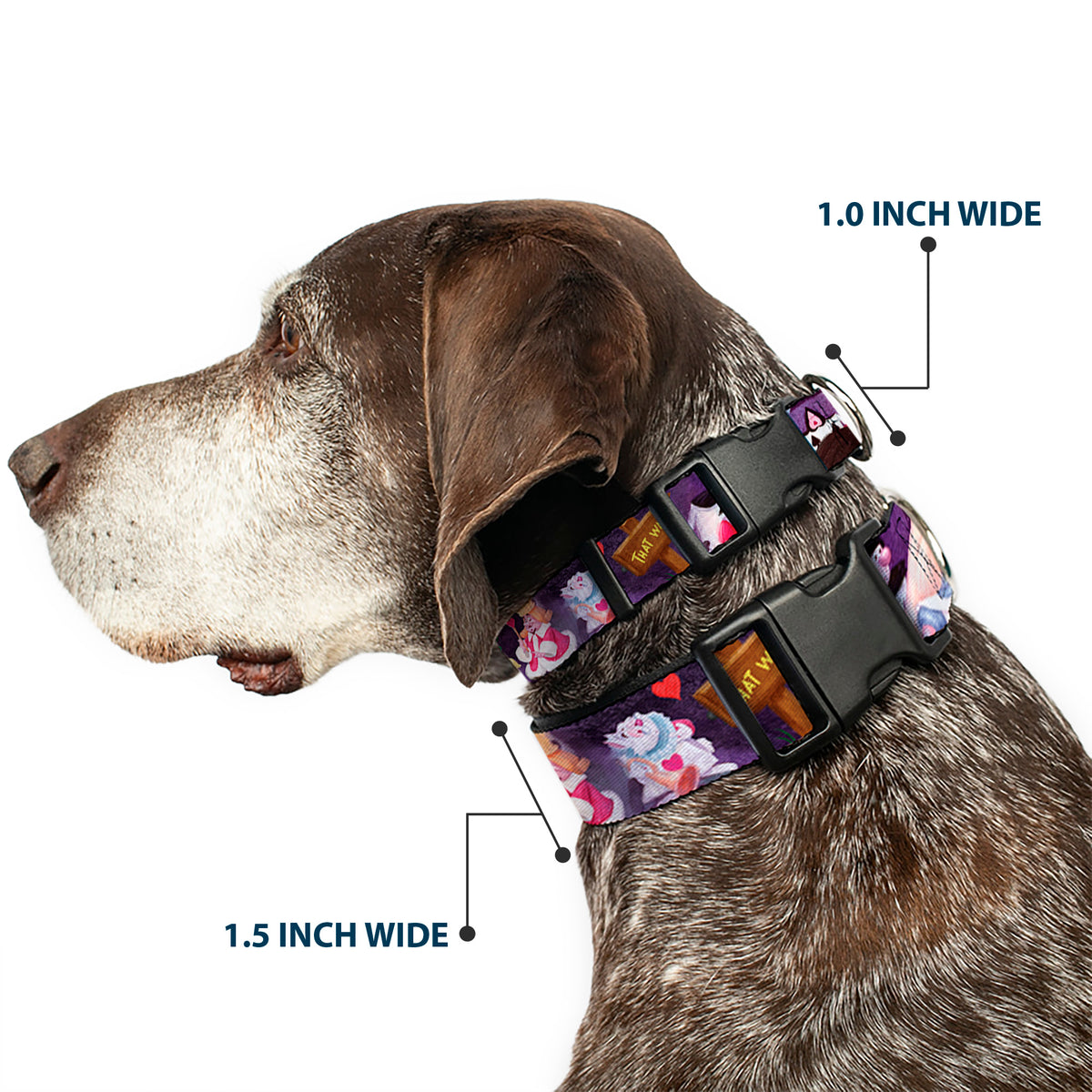 Plastic Clip Collar - Alice & the Queen of Hearts Scenes Dog Collars Plastic Clip Side Release Disney