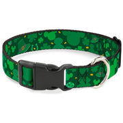 Plastic Clip Collar - St. Patrick's Day Mickey Collage Greens Dog Collars Plastic Clip Side Release Disney