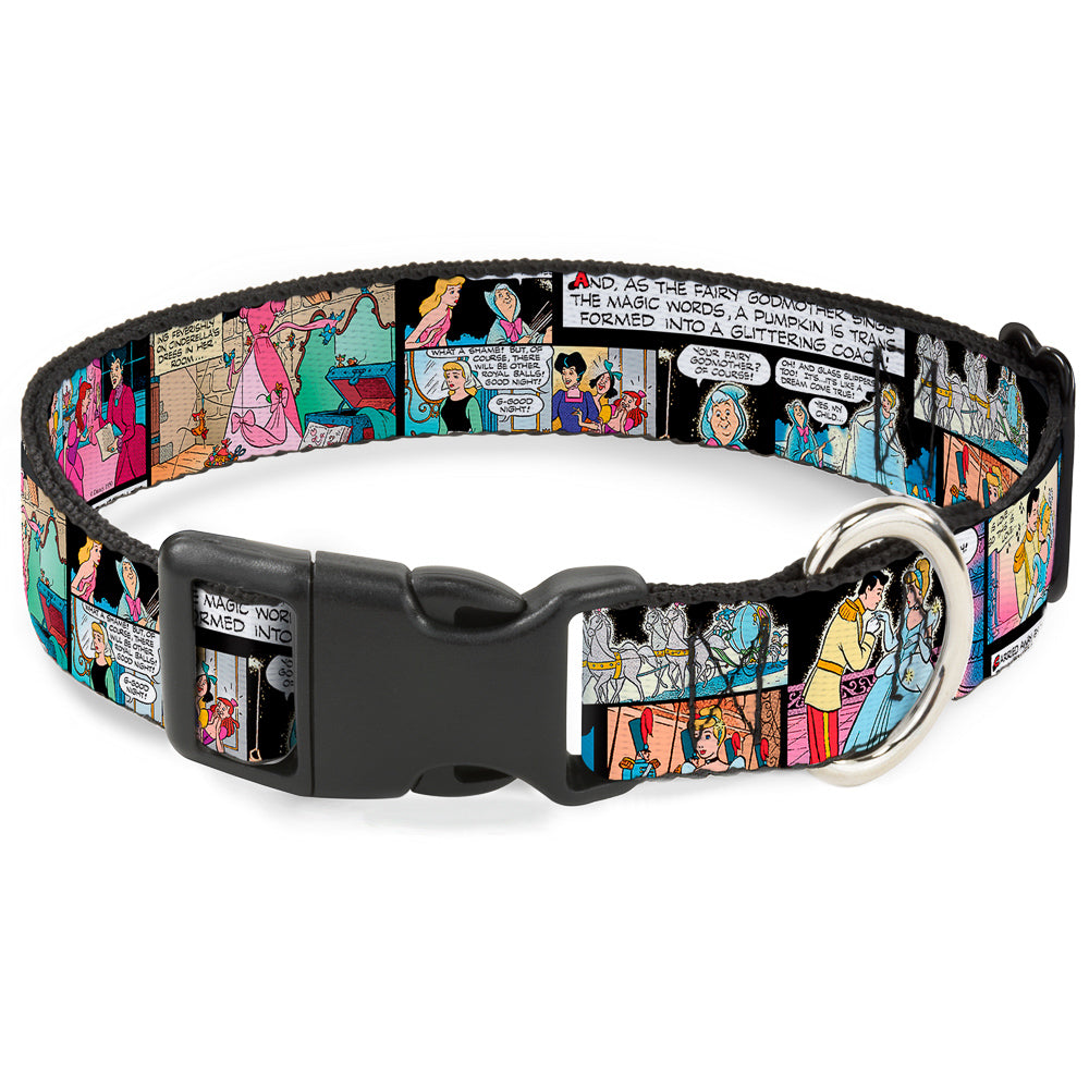 Plastic Clip Collar - Cinderella Movie Panels & Quotes Dog Collars Plastic Clip Side Release Disney