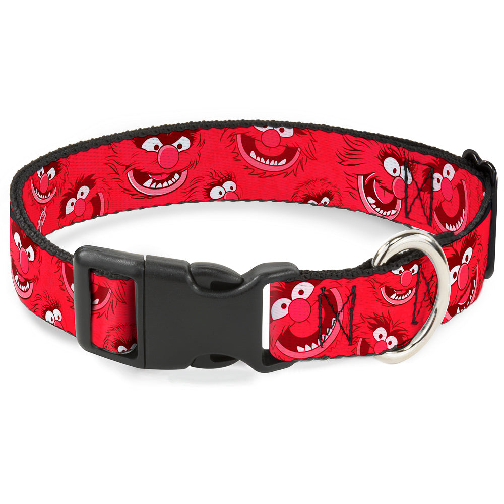 Plastic Clip Collar - Animal Expressions Scattered Reds Dog Collars Plastic Clip Side Release Disney