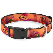 Plastic Clip Collar - Timon & Pumba The Hula Song Poses Dog Collars Plastic Clip Side Release Disney