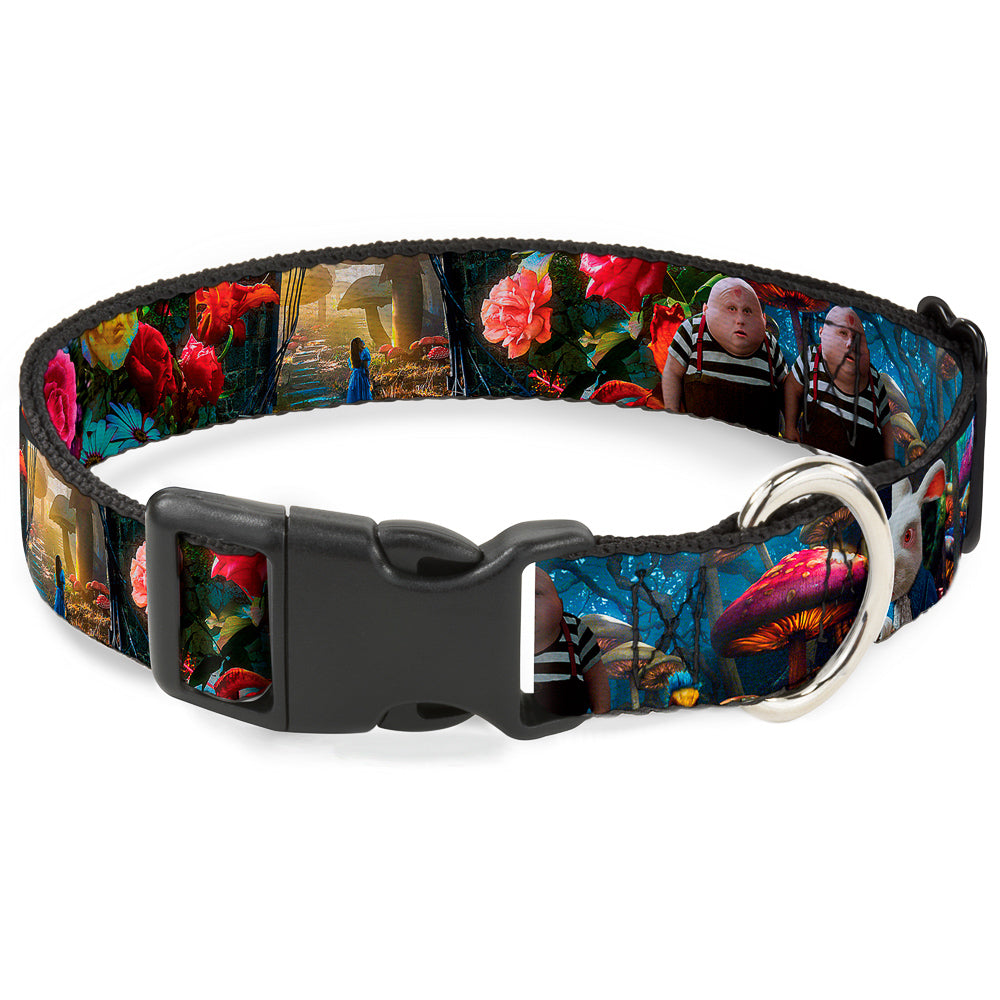 Plastic Clip Collar - Alice in Wonderland Movie Encounters Dog Collars Plastic Clip Side Release Disney