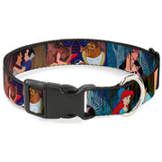 Plastic Clip Collar - Disney Princess Scenes Framed Dog Collars Plastic Clip Side Release Disney