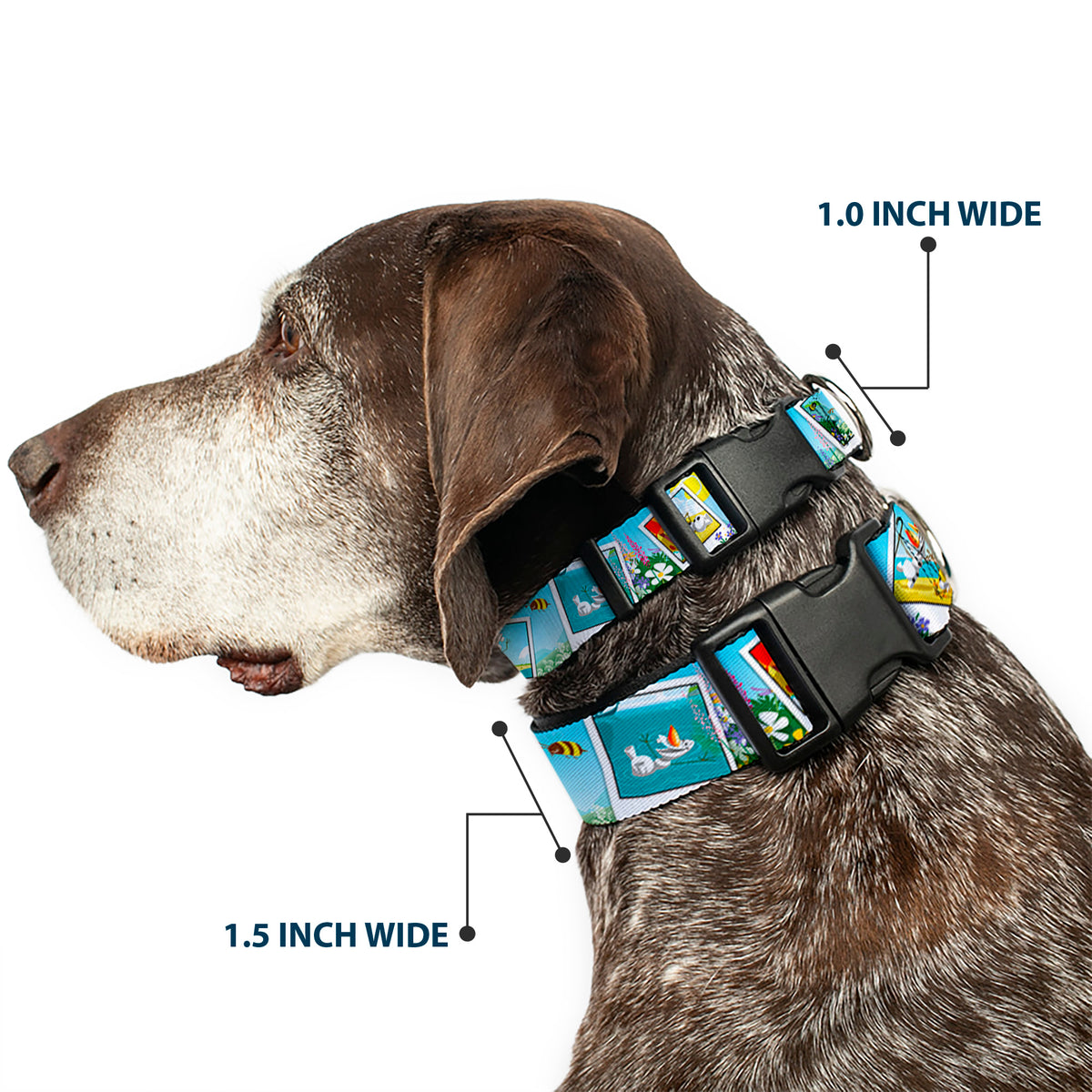 Plastic Clip Collar - Olaf Summertime Snapshots Dog Collars Plastic Clip Side Release Disney