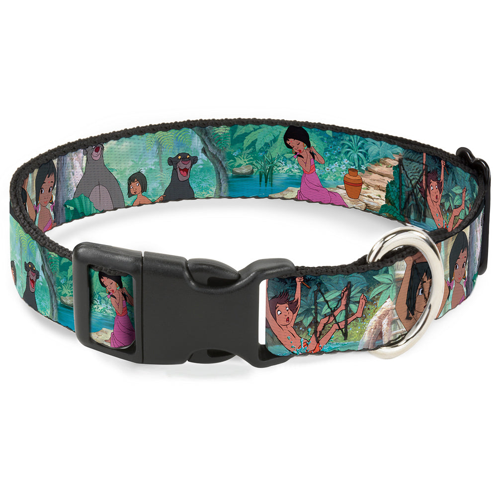Plastic Clip Collar - The Jungle Book Scenes Dog Collars Plastic Clip Side Release Disney