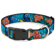 Plastic Clip Collar - Nemo & Dory Poses Dog Collars Plastic Clip Side Release Disney