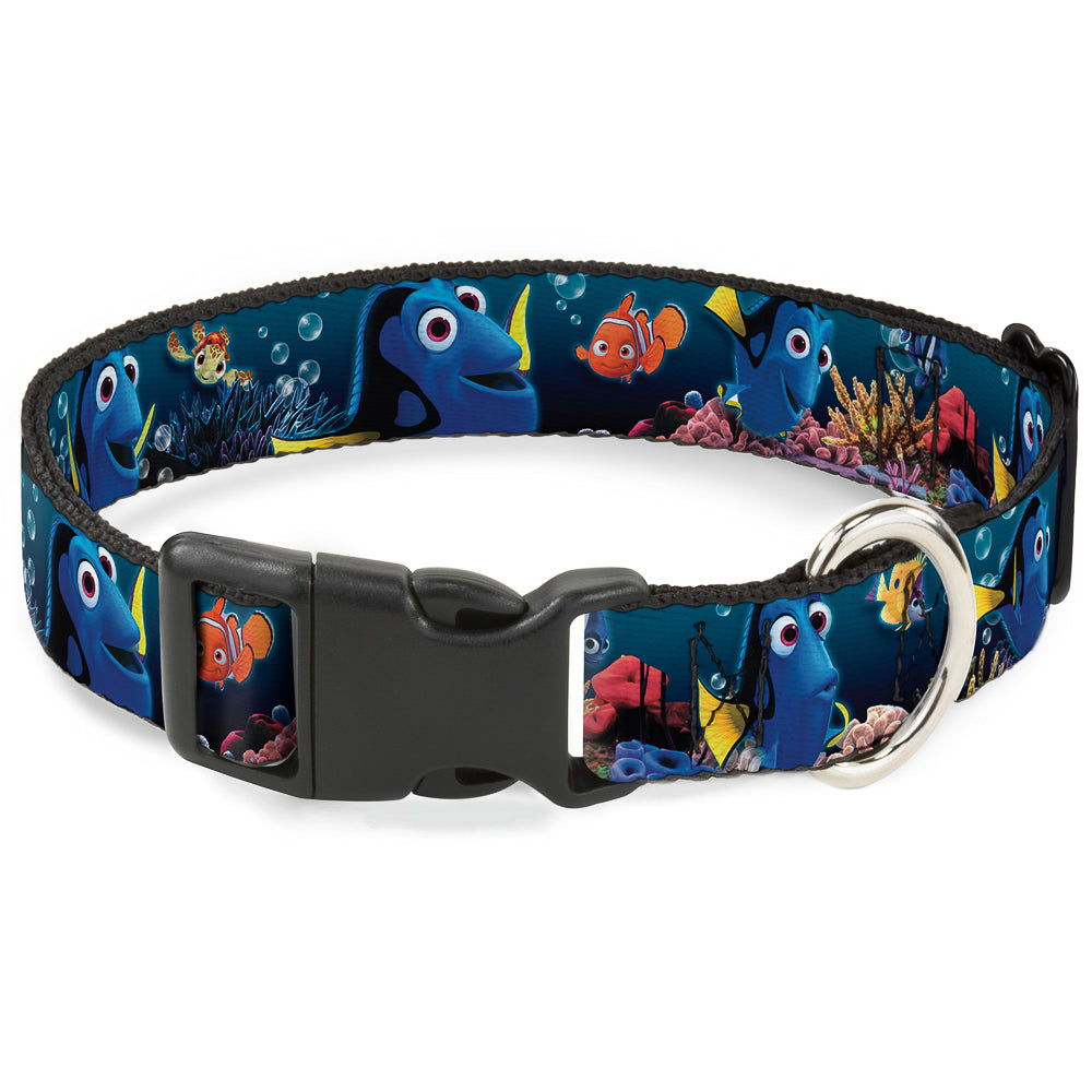 Plastic Clip Collar - Dory Poses & Friends Under the Sea Dog Collars Plastic Clip Side Release Disney