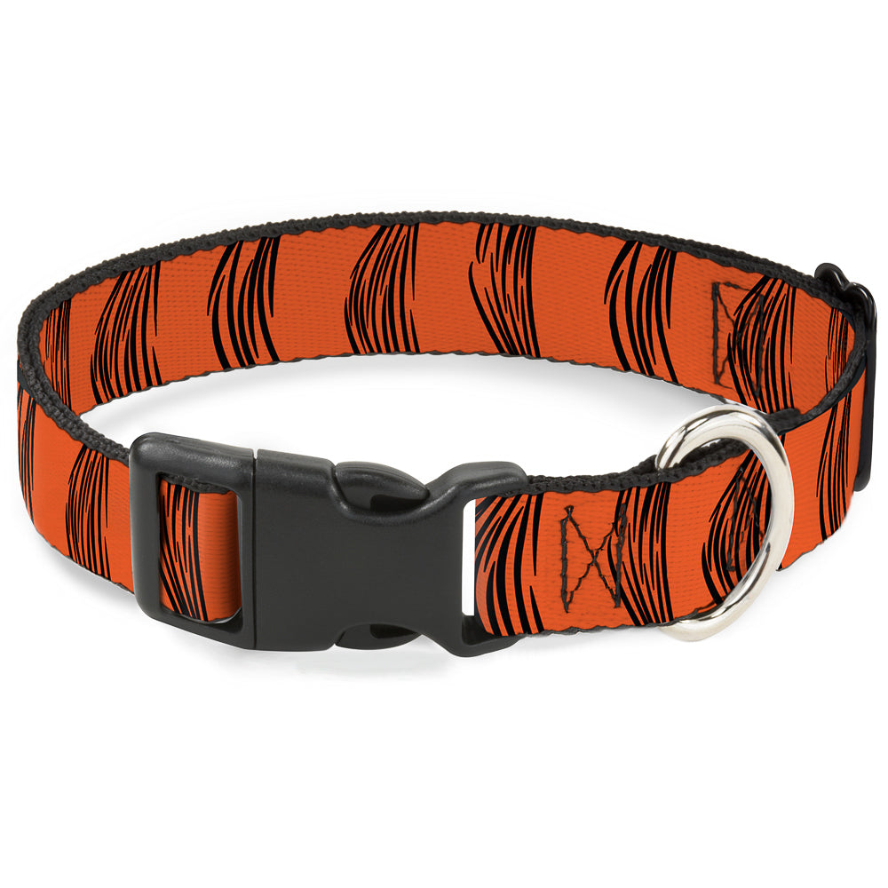 Plastic Clip Collar - Tigger Stripes Orange/Black Dog Collars Plastic Clip Side Release Disney