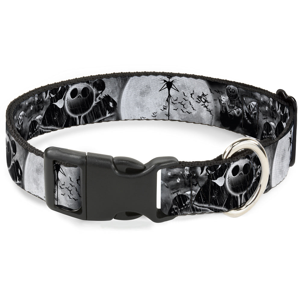 Plastic Clip Collar - Jack & Oogie Boogie Scenes Grays Dog Collars Plastic Clip Side Release Disney