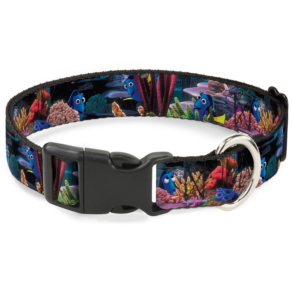 Plastic Clip Collar - Dory 4-Hiding Poses Under the Sea Dog Collars Plastic Clip Side Release Disney