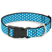 Plastic Clip Collar - Minnie Mouse Dots Blue/Black/White Dog Collars Plastic Clip Side Release Disney
