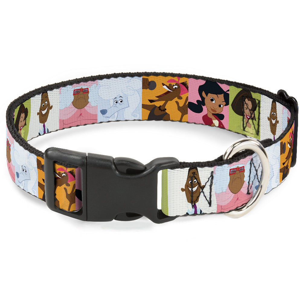 Plastic Clip Collar - The Proud Family 6-Character Block Poses Dog Collars Plastic Clip Side Release Disney