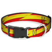Plastic Clip Collar - The Flash Bolt Stripe Reds/Yellows Dog Collars Plastic Clip Side Release DC Comics