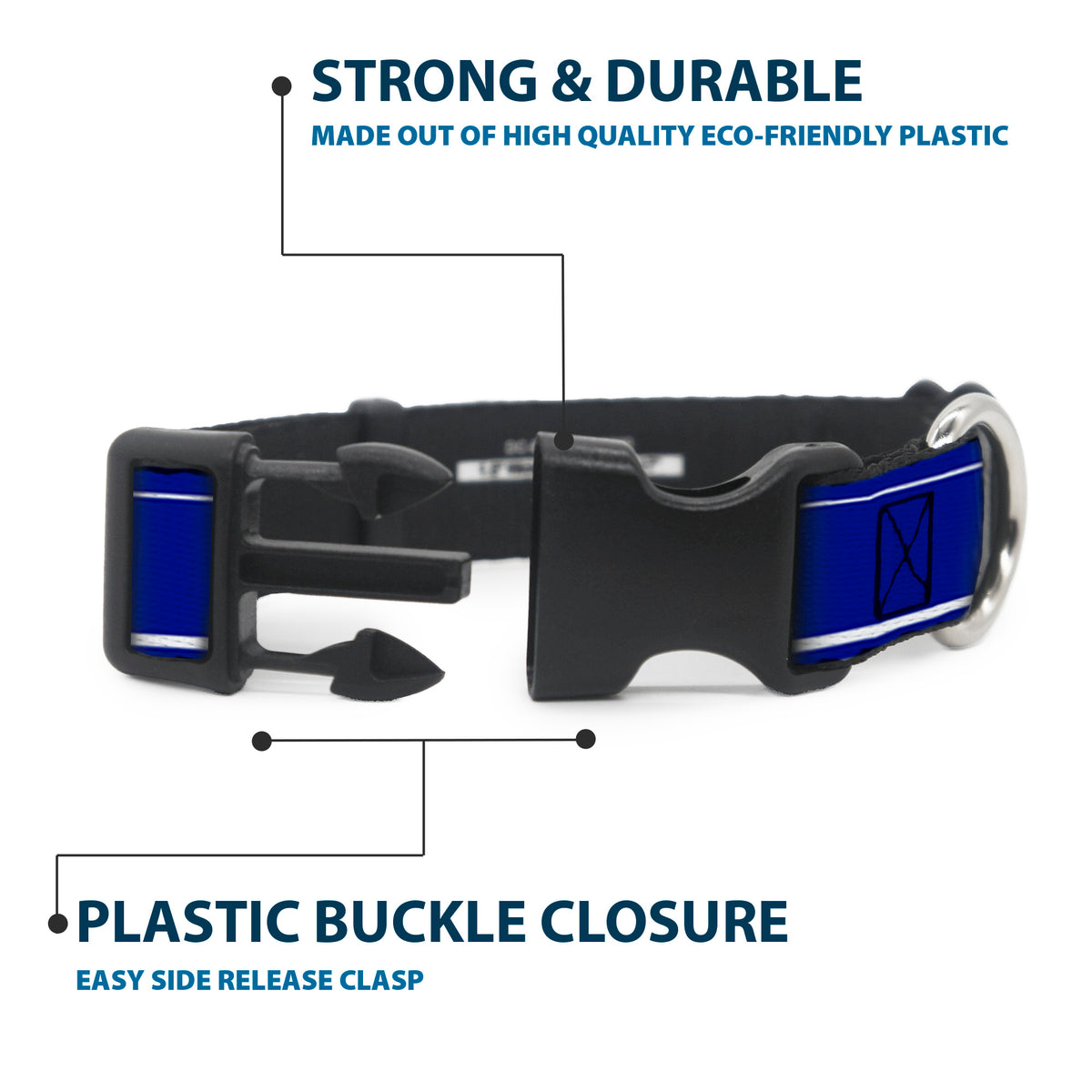 Plastic Clip Collar - Chase Elliott #9 Car Scheme Blue/Yellow/White Dog Collars Plastic Clip Side Release Hendrick Motorsports