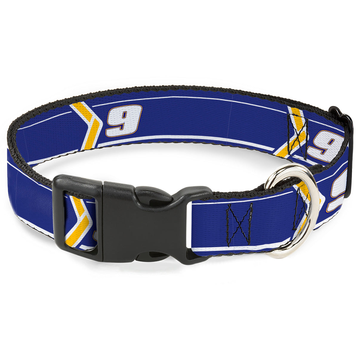 Plastic Clip Collar - Chase Elliott #9 Car Scheme Blue/Yellow/White Dog Collars Plastic Clip Side Release Hendrick Motorsports