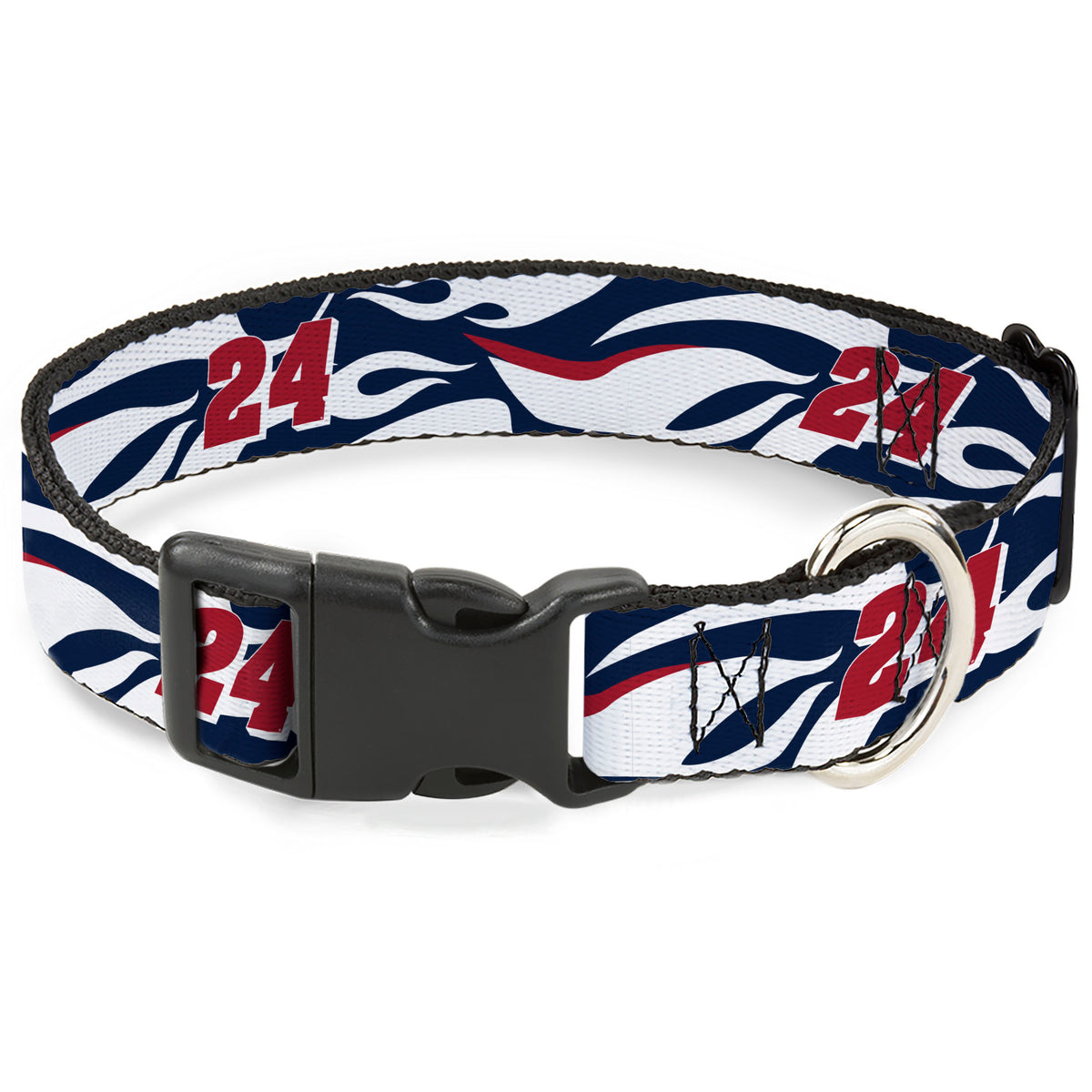 Plastic Clip Collar - William Byron #24 Car Scheme White/Red/Blue Dog Collars Plastic Clip Side Release Hendrick Motorsports