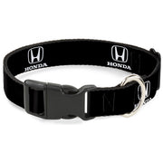 Plastic Clip Collar - Honda Logo Black/White Dog Collars Plastic Clip Side Release Honda