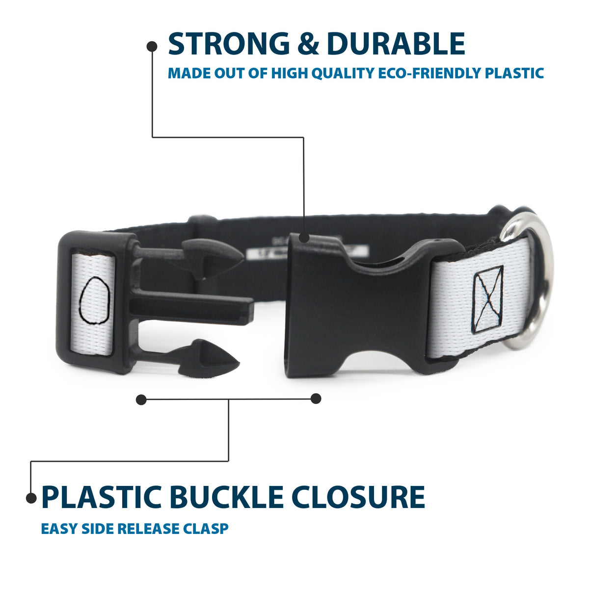 Plastic Clip Collar - It Chapter Two LOSER/LOVER White/Black/Red Dog Collars Plastic Clip Side Release IT