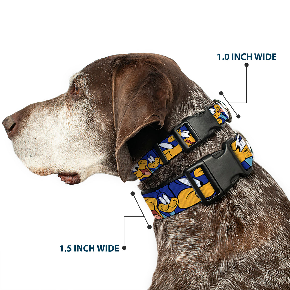 Plastic Clip Collar - Road Runner Expressions Stacked Dog Collars Plastic Clip Side Release Looney Tunes