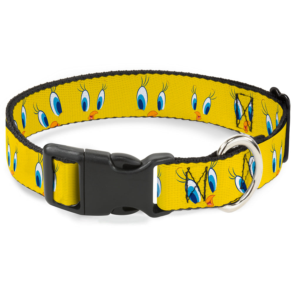 Plastic Clip Collar - Tweety Bird Expressions2 Dog Collars Plastic Clip Side Release Looney Tunes