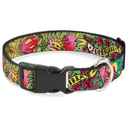 Plastic Clip Collar - Supergirl Tattoo Scene Dog Collars Plastic Clip Side Release DC Comics