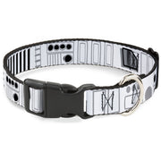 Plastic Clip Collar - Star Wars Stormtroopers Utility Belt2 Bounding White/Grays/Black Dog Collars Plastic Clip Side Release Star Wars