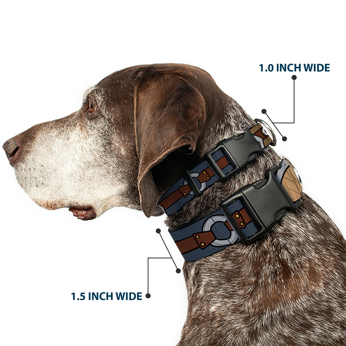 Plastic Clip Collar - Star Wars The Clone Wars Ahsoka Tano Bounding Elements2 Dog Collars Plastic Clip Side Release Star Wars